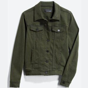 Articles of Society Shae Stretch Denim Jacket - Medium - Olive Green